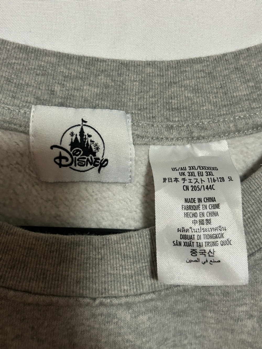 Disney Goofy Sweatshirt 3XL Gray Graphic Crewneck Cartoon Oversized - Picture 3 of 6
